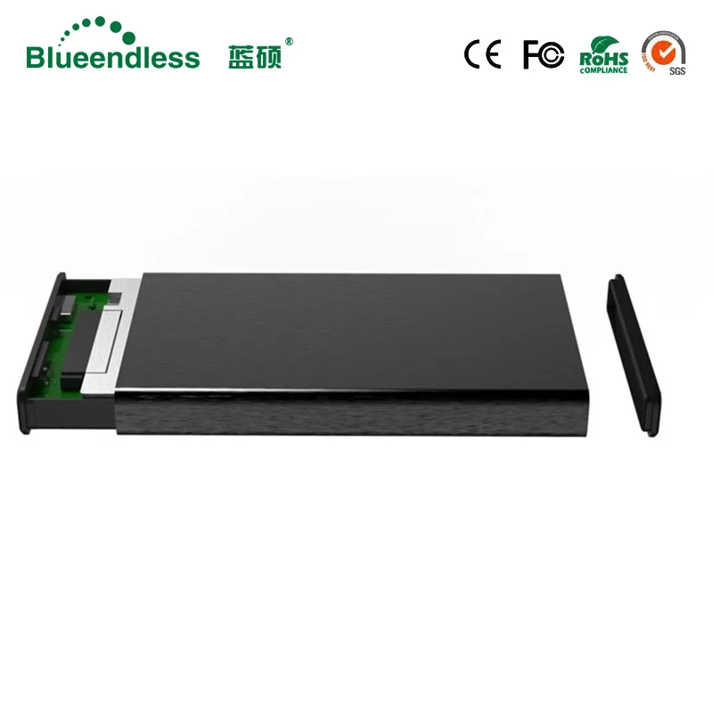 Чехол для внешнего жесткого диска Bluetooth 2,5/Sata 6 Гбит/с, алюминиевый, 3,0 дюйма