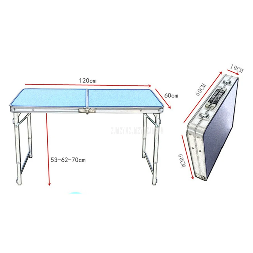 Outdoor Folding Table With 4PCS Stool Camping Aluminium Alloy Picnic Waterproof Ultra-light Durable Foldable Table Desk 120*60CM