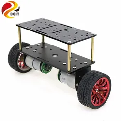 Double Plate 2wd Two Rounds of Self-balancing DC 12V Motor Car Two-wheel Balancing Car Smart Car Chassis Kit