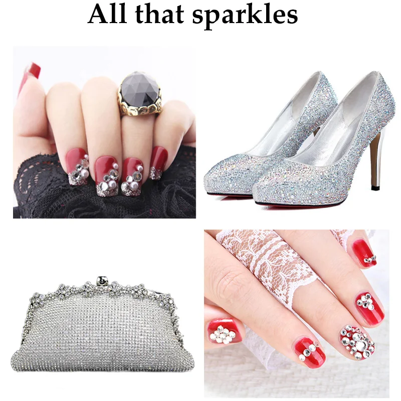 YANRUO 2088NoHF Strass-Set 8 Große 8 Kleine Nicht-Hotfix-Steine für Nagelkunst, DIY-Kleidung, Kleiderherstellung, Steine und Kristalle – Detail 32