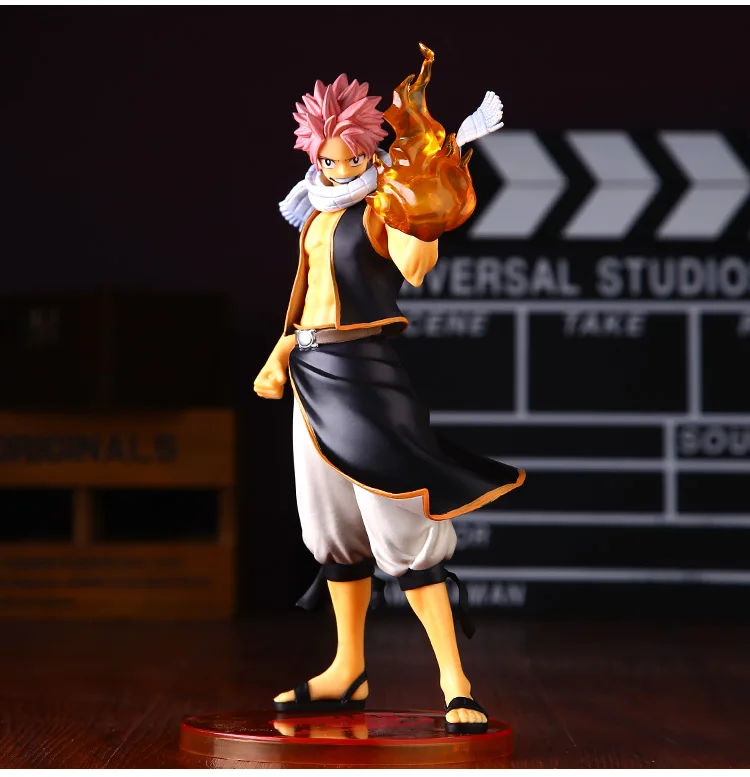 Anime Fairy Tail Natsu Dragneel Original 24cm PVC Action Figure Model Toy Gift