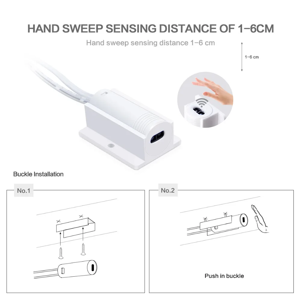 Hand Sweep przełącznik czujnikowy/dotykowy przełącznik światła przełącznik kuchnia pod szafką szafa LED Lights akcesoria przełącznik pokojowy do