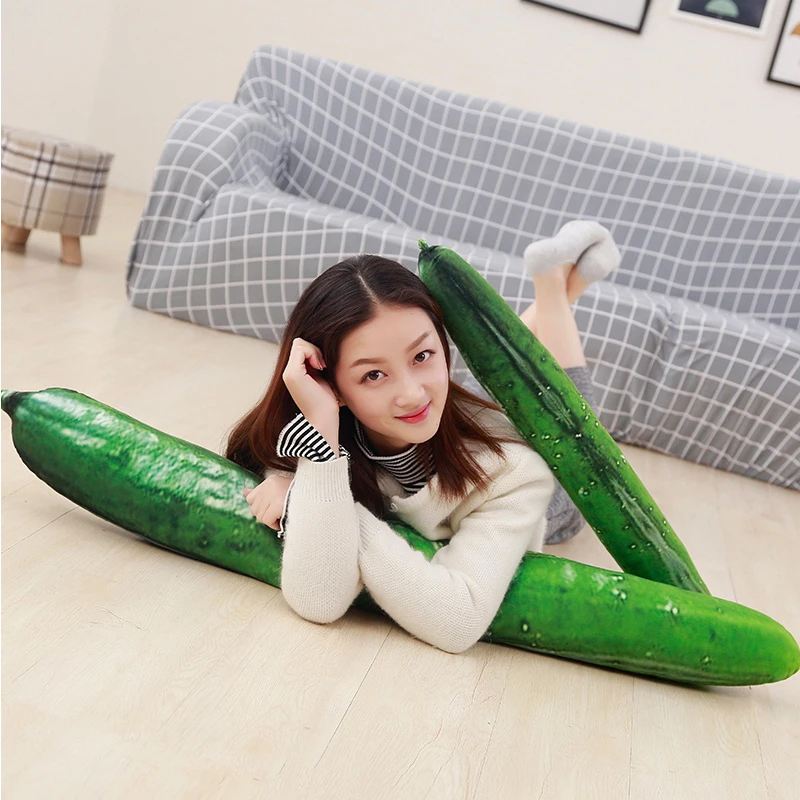 50/70/110cm Huge Creative Simulation Cucumber Plush Toy Soft Stuffed Cute Fruits Pillow Funny Kids Children Birthday Gift Doll