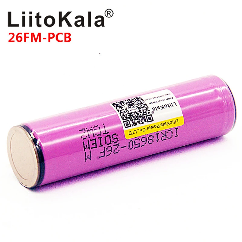 Liitokala 18650 2600Mah Batterij 100% Icr18650-26fm Oorspronkelijk 3.7V 2500Mah Oplaadbare Batterij Voor Zaklamp