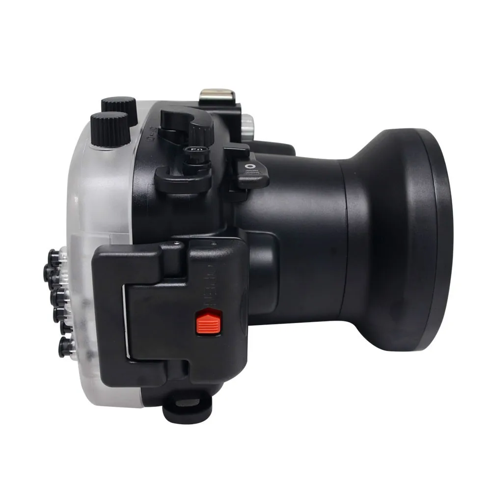 กล้องกันน้ําใต้น้ําสําหรับ Fuji Fujifilm X-M1 XM1 16-50 มม.เลนส์กันน้ํา 40M 130ft