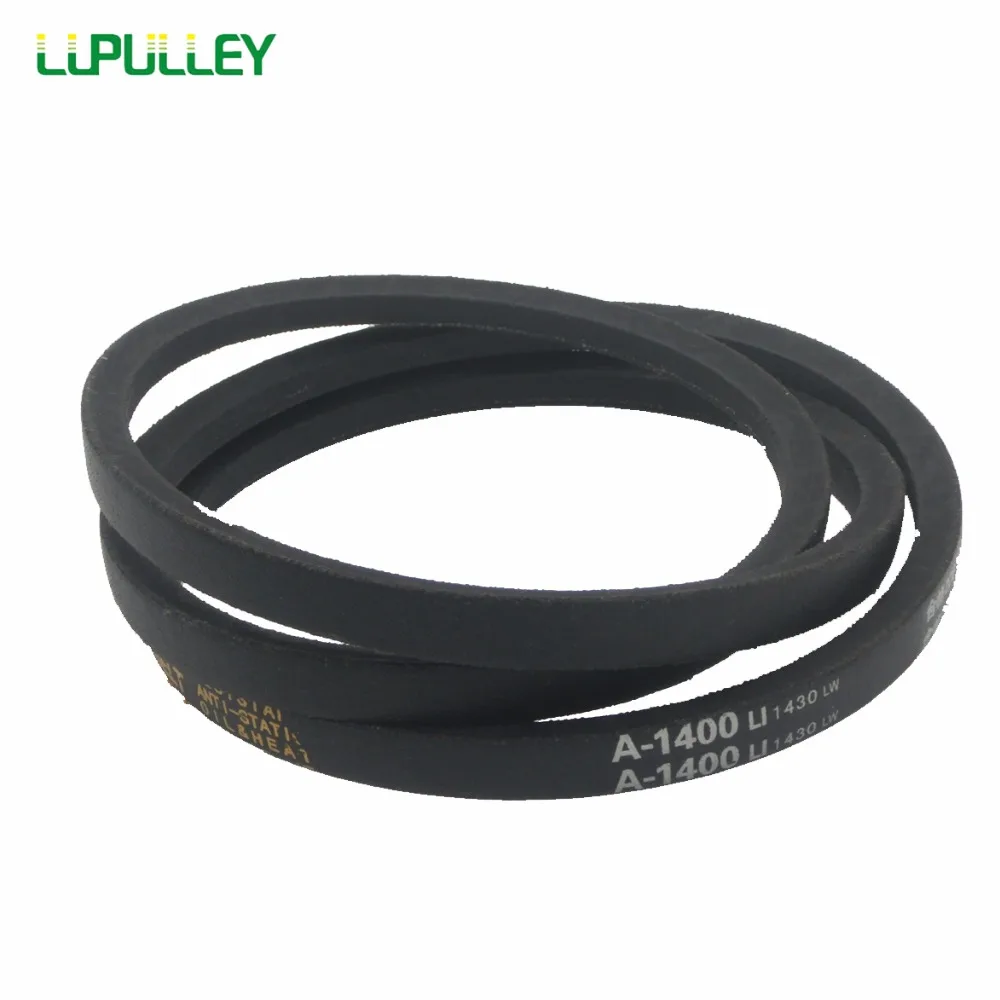 

LUPULLEY V-Belt Type A Machine Transmission belt A1000/1100/1150/1200/1250/1300/1400/1450/1500/1550 Black rubber drive belts