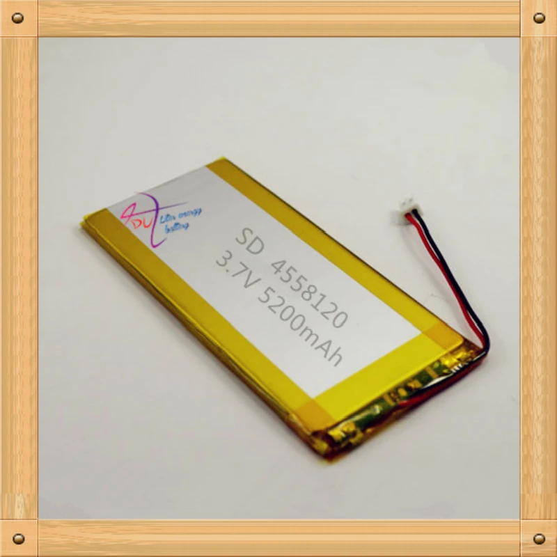 

XHR-2P 2.54 3.7V 5200mAh 4558120 4560120 polymer lithium battery DIY mobile power tablet computer