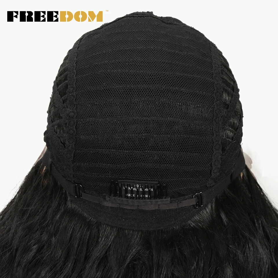FREEDOM – Synthetische Perücken mit Spitze am Vorderteil für schwarze Frauen, 40 Zoll lang, Cosplay-Perücke, lockige Perücken mit Spitze, Ombré-Perücke mit Highlights in den Farben Ingwer, Weiß und Pink. – Detail 22