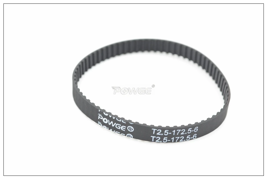 POWGE 172.5 T2.5 Timing Belt Width 6mm Perimeter 172.5 177.5mm Teeth 69 71 T2.5 Closed-Loop Rubber Belt T2.5 Timing Pulley 10pcs