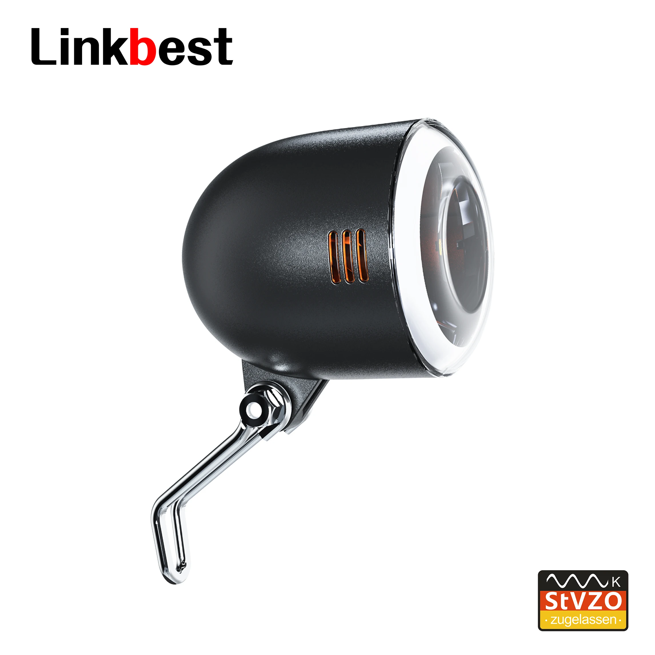 

Linkbest Headlight LED Bicycle Light StVZO Approved Cree Led 70 Lux Near Range Beam Mountainbike Ebike Lamp Running Light