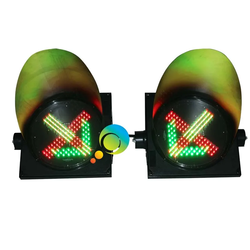 300MM toll station guidance traffic signal lights LED green arrow red cross light