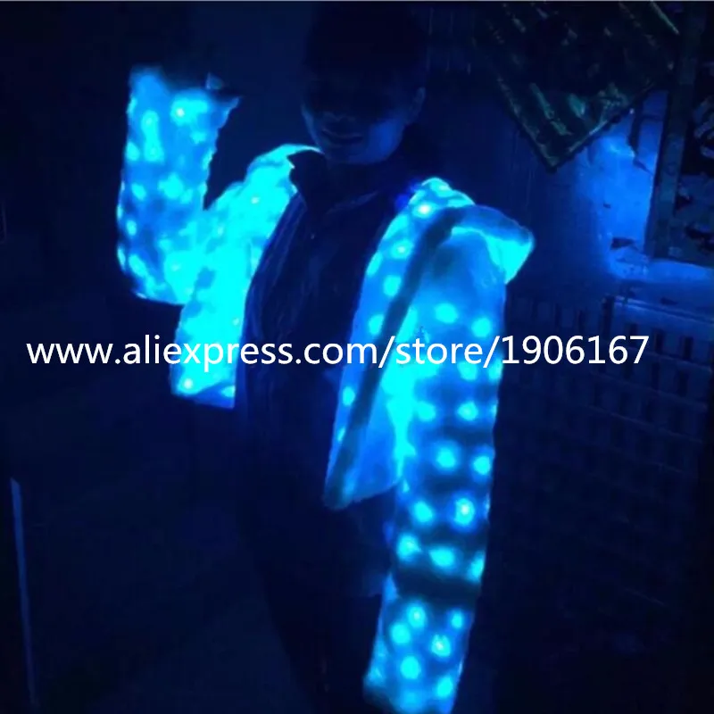 

Fashion Led Luminous Party Dress Women Christmas Clothes Light Up Led Halloween Masquerade Led New Year Suit Ballroom Costume