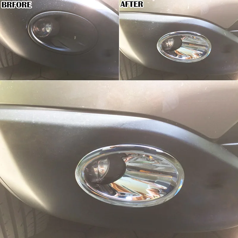 AX Chrome Front Fog Light Cover Head Lamp Molding Guard Trim Decor Accent For Nissan Qashqai / +2 / Dualis 2013 2012 2011 2010