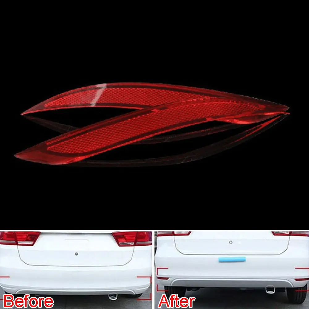 

Rear Tail Reflector Light Lamp Cover Trim Guard Sticker Chrome ABS Car Styling For VW Volkswagen Jetta 2013-2015 Car Accessories