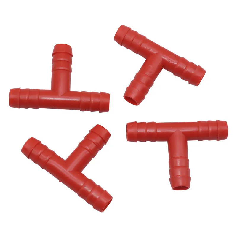 10 Pcs Plastic tee Hose fitting Three-way pipe 51mm*25mm*9mm Poultry livestock feeding rabbit nipple drinker installation