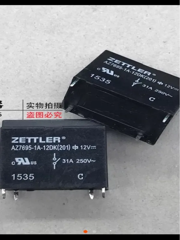 AZ7695-1A-12DK 25A-31A 250VAC Zettler RELAY 1 From A 3pcs/lot