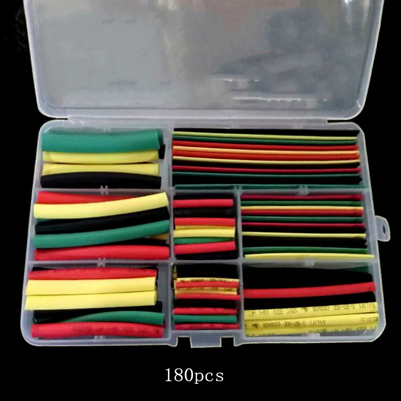 HIFI audio cable 1.5MM 2.5MM 3MM 4MM 5MM 6MM 8MM 10MM Heat Shrink Tube Tubing Kit Box Sleeving Wrap Wire Cable Heat Shrin