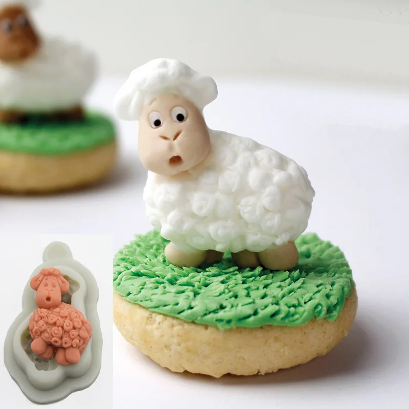 

Luyou 1pc sheep lace Cake mold Silicone mold fondant mold birthday cake decorating tools chocolate Sugarcraft mold FM1862