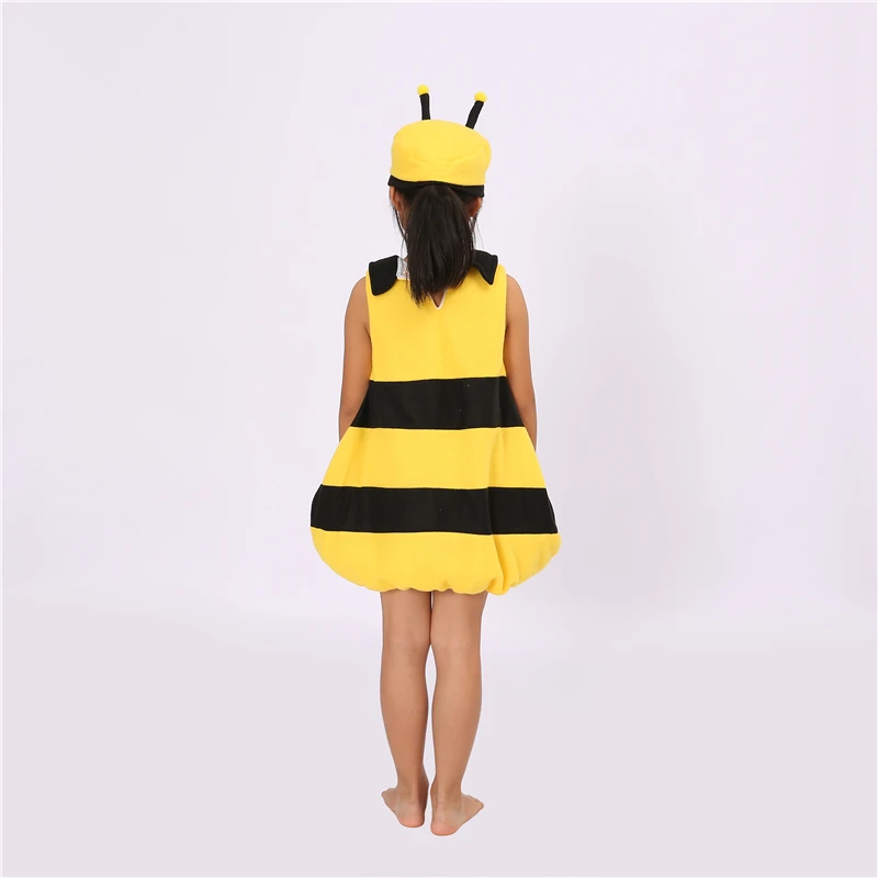 Cute Little Bee Jumpsuit Pajamas Adult Cosplay Children Onesies Sleepwear Costume Halloween Christmas Costumes for Kids new