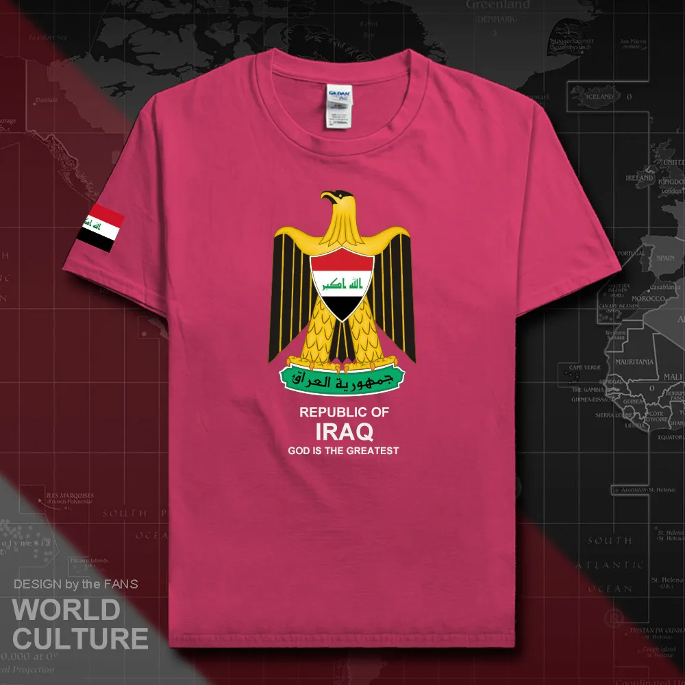 Republic of Iraq Iraqi men t shirt fashion 2018 jerseys nation team 100% cotton t-shirts sporting clothing tees country IRQ 20