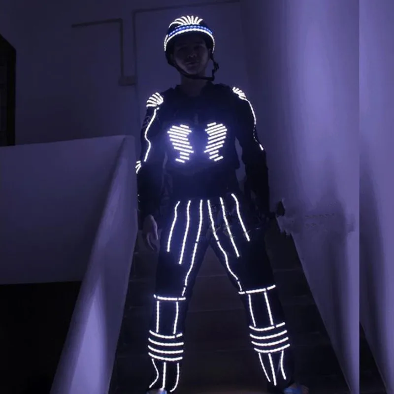 

Led Luminous Dance Robot Suit Led Light Up Stage Performance Party Clothes