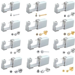 24pcs Disposable Sterile Ear Piercing Unit Cartilage Tragus Helix Piercing Gun Tool Kit Stud Earring Star Ball
