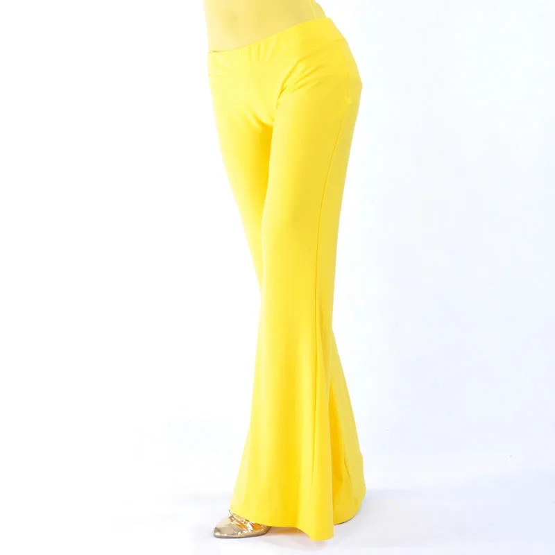 Cotton BellyDance Practice Pants Training Long Pant Dancing Clothes Tight Trousers For Dancing