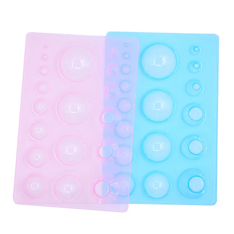 Kunststoff Quilling Papierform Halbkugel Kuppeln Sammelalbum Dekoration DIY Papiere Handwerk 12,5x18,5 Kunstwerk Papercraft Werkzeug Farbe zufällig