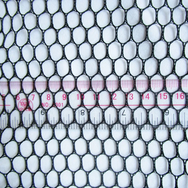 Schwarzes hohles Netz gewebe, multifunktion ales Netz gewebe, DIY-Einkaufstasche, Gemüse tasche, Nähtuch, Mode, 1 Hof – Detail 4