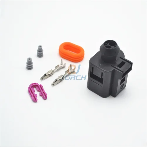 Imagen 2 del producto 10 Kits de conector de clavija de bocina eléctrica VW automotriz súper sellado, enchufe serie 1,5 1J 0973702