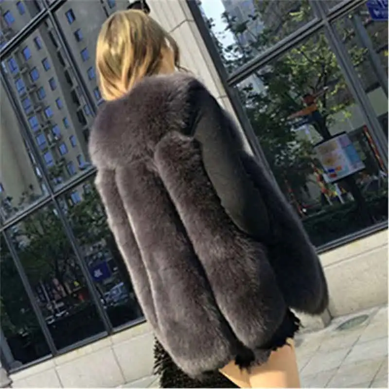 JKP* 2024 New Real Fox Fur Water Drops Fur Vest Women In The Long Vest Jacket Waistcoat Slim Was Thin