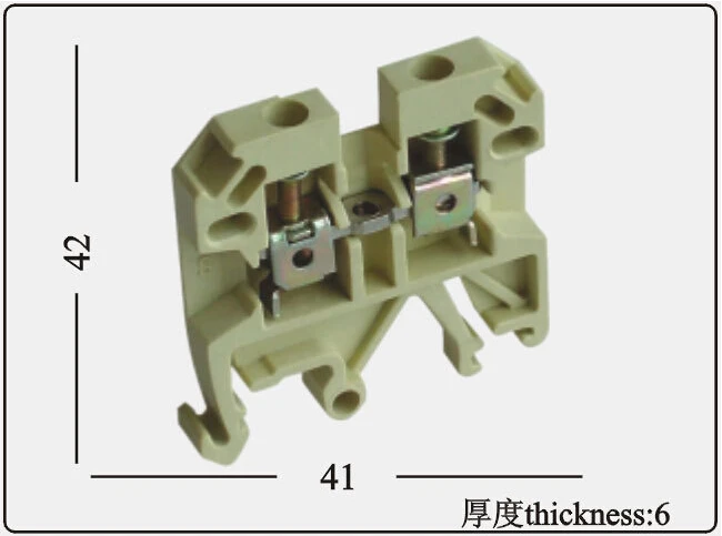 100pieces/lot SAK2.5EN JXB 2.5/35 combined terminal blocks connectors  SAK-2.5EN