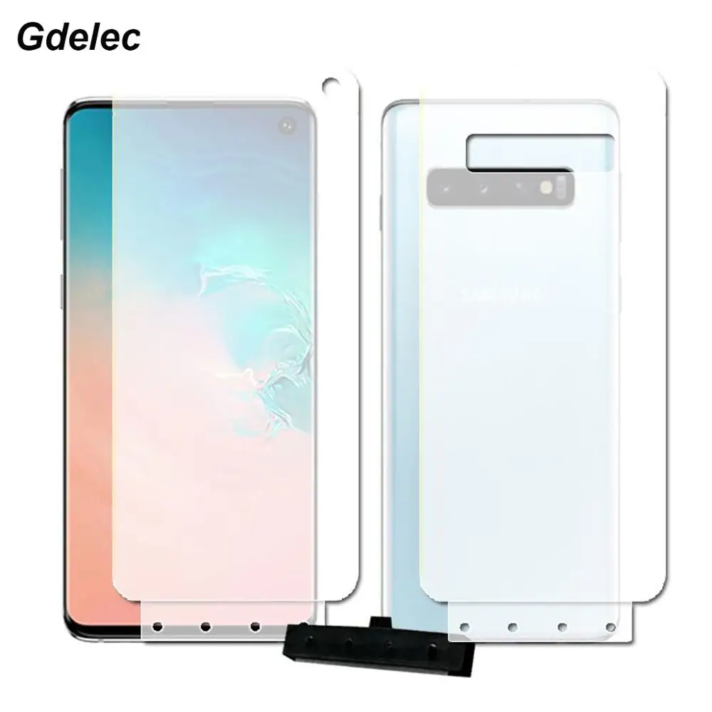 2PCS Front+Back soft Hydrogel Film For Samsung Galaxy S10 5G S10Plus S10E S9 S8 plus Note 9 8 A8 A7 A9 2018 TPU Screen protector