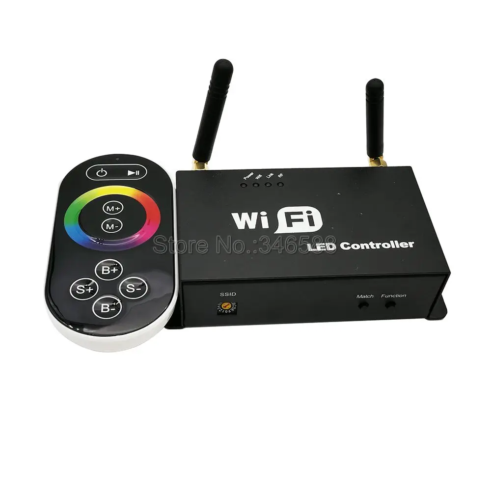 controle wifi led rgb controlador sem fio com controle remoto por toque pode ser controlado por iphone ipad com sistema android ou ios dc5v24v x 4a 01