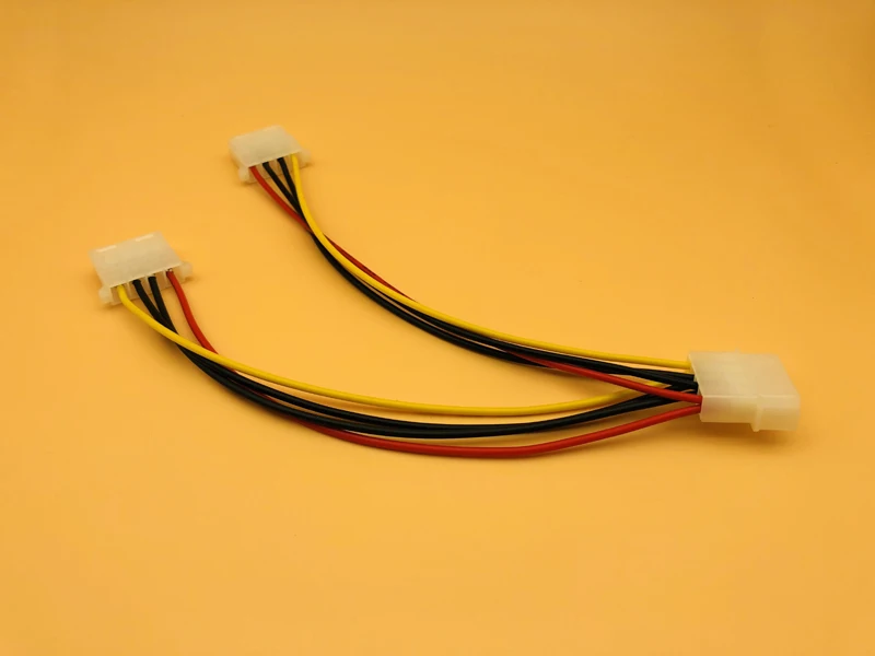 4 P 4Pin Molex Stecker auf 2 4pin Molex IDE Weibliche Netzteil Splitter Adapter Kabel Computer Power Kabel für BTC ETH Miner Bergbau