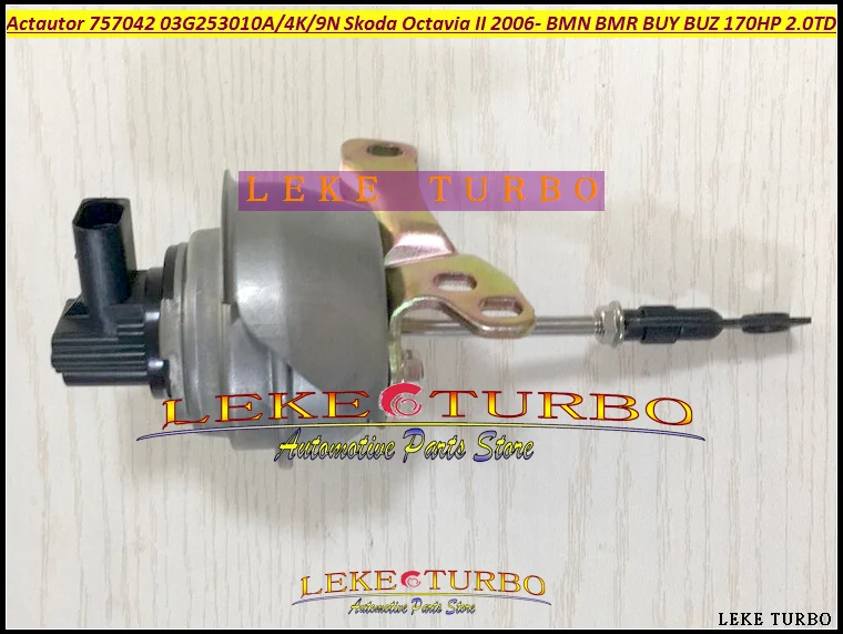 Turbo Electric Actautor 757042 03G253010A 03G253014K 03G253019N For Skoda Octavia II 2006- BMN BMR BUY BUZ  170HP 125Kw 2.0L TDI