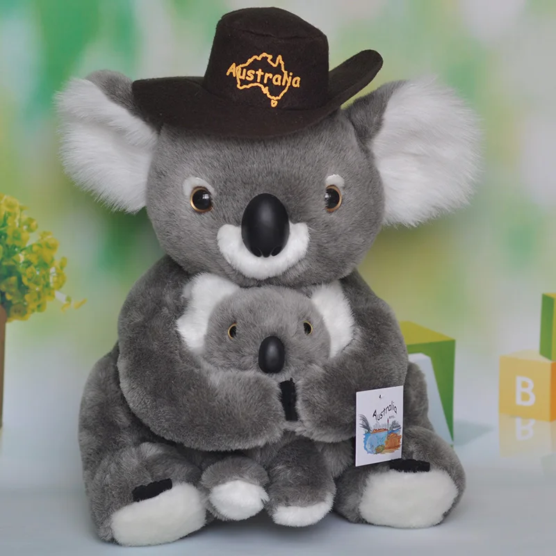 

big new plush koala toy high quality hat koala doll gift about 39cm