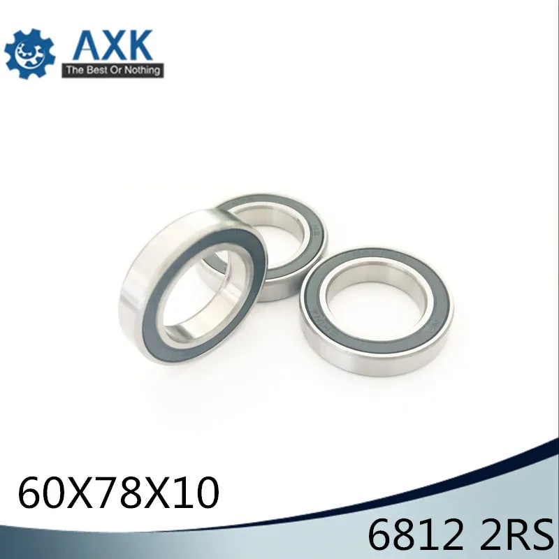 

6812 2RS ABEC-1 (4PCS) 60x78x10MM Metric Thin Section Bearings 61812RS 6812RS