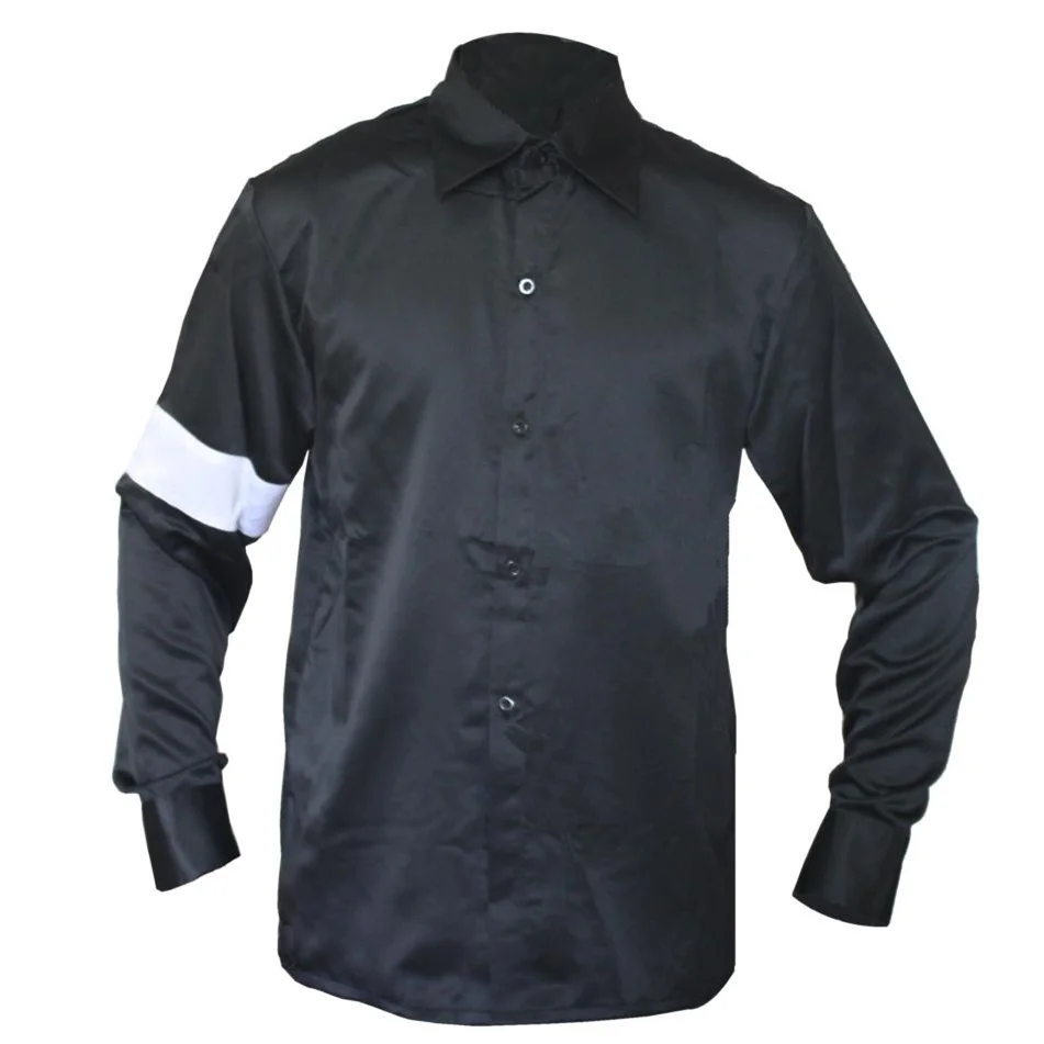 In Memory of Michael Jackson Classic Black and White FULL SET Punk Armbrace US Star Music Halloween Show Gift Cool Shirt