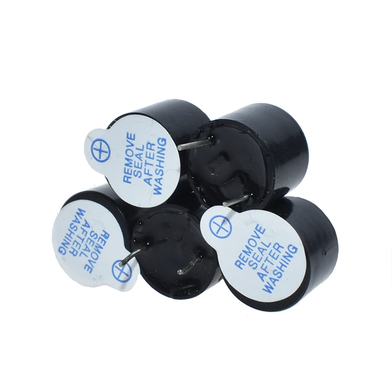 Big voice 5V Active Buzzer Magnetic Long Continous Beep Tone Alarm Ringer 12mm Active Piezo Buzzers Fit For Computers Printers