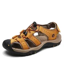 Men's Leather Summer Beach Sandals #3