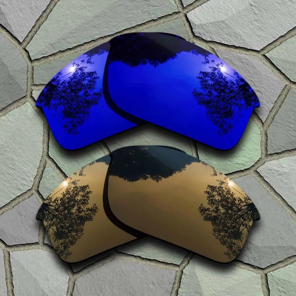 

Violet Blue&Bronze Copper Sunglasses Polarized Replacement Lenses for Oakley Bottle Rocket