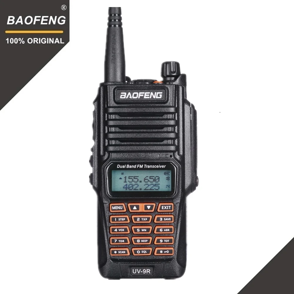 Baofeng UV-9R IP67 مقاوم للماء 8 واط طويل المدى لاسلكي تخاطب 10 كجم راديو الهواة ثنائي النطاق UV9R المحمولة CB راديو التواصل UV 9R