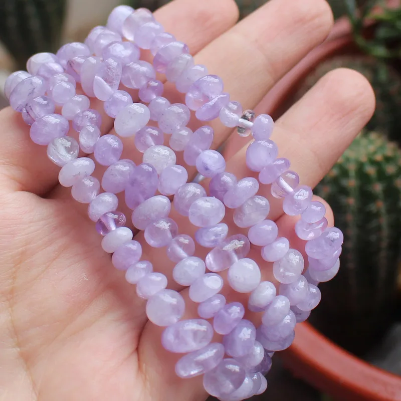 Wholesale 2-9mm Natural Violet Ametyst  Freeform Beads 34