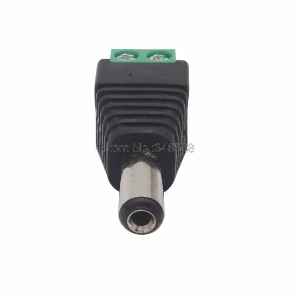 5pcs/lot DC Connector for LED Strip Free Welding LED Strip DC 5.5*2.1mm Male or Female Adapter Connector with Screw image 3