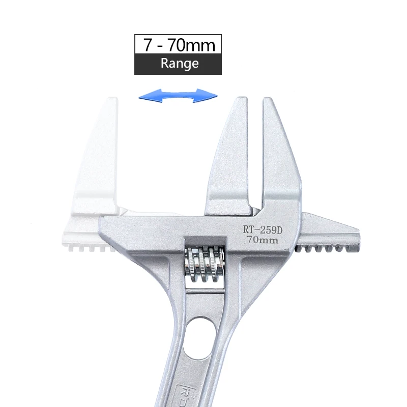 الأنابيب وجع 7-70 مللي متر العالمي وجع سبائك الألومنيوم المفك مفتاح قابل للضبط ل مغسلة أنبوب الجوز