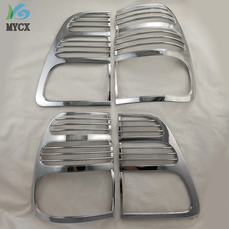 

For Toyota Land Cruise 4500 LC100 FJ100 1998-2004 ABS Chrome Accessories Plated Rear Light Lamp Cover Trim Tail Light Cover 4pcs