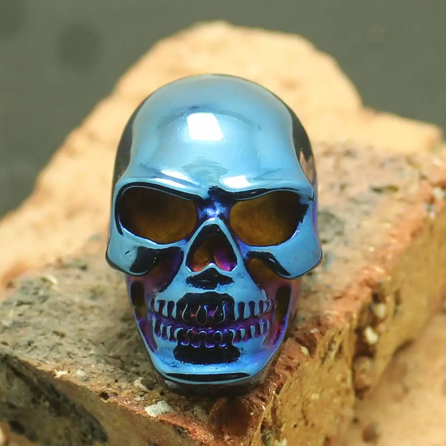 Size 6 to size 16 316L Stainless Steel Cool Big Skull Newest Design Ring