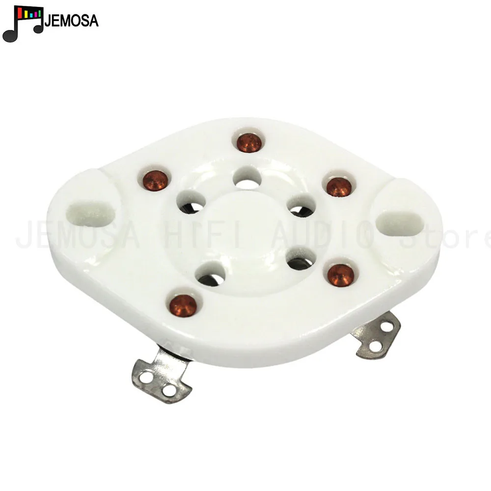 Tubo de cerámica de 5 piezas, 5 pines, asiento de tubo de electrones para 807 FU-7 FD422, tubo de vacío, envío gratis