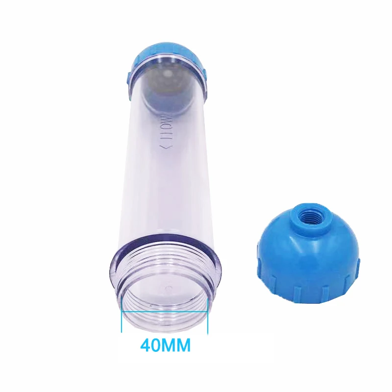 T33 Housing DIY Fill Shell With Filter Cartridge Alkaline balls/Maifan Stone/activated carbon/Resin/KDF for Aquarium purifier